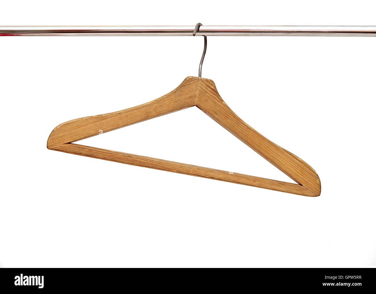 Clothes Hanger with white background Stock Photo Alamy