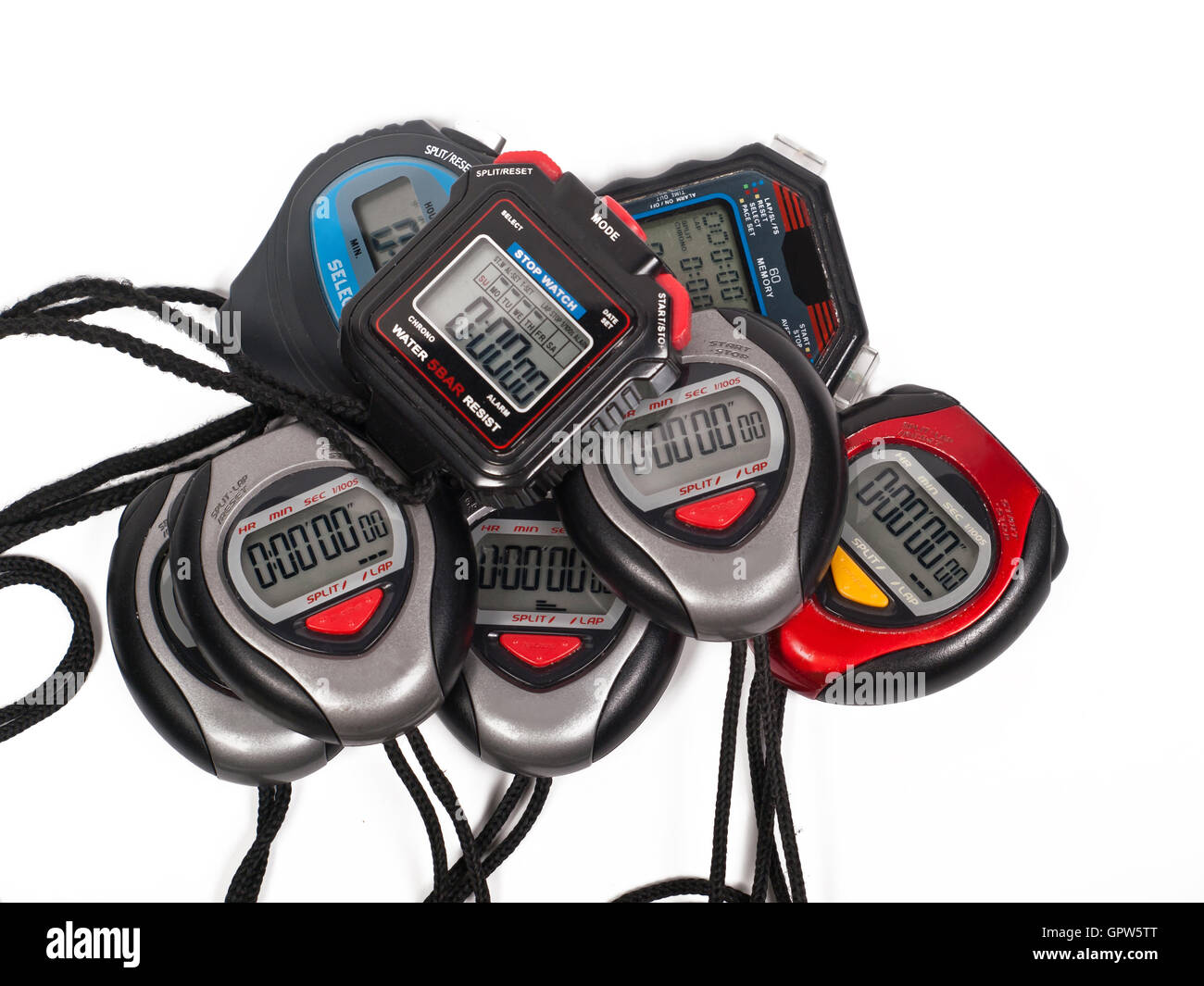 A lot of stop watches Stock Photo Alamy
