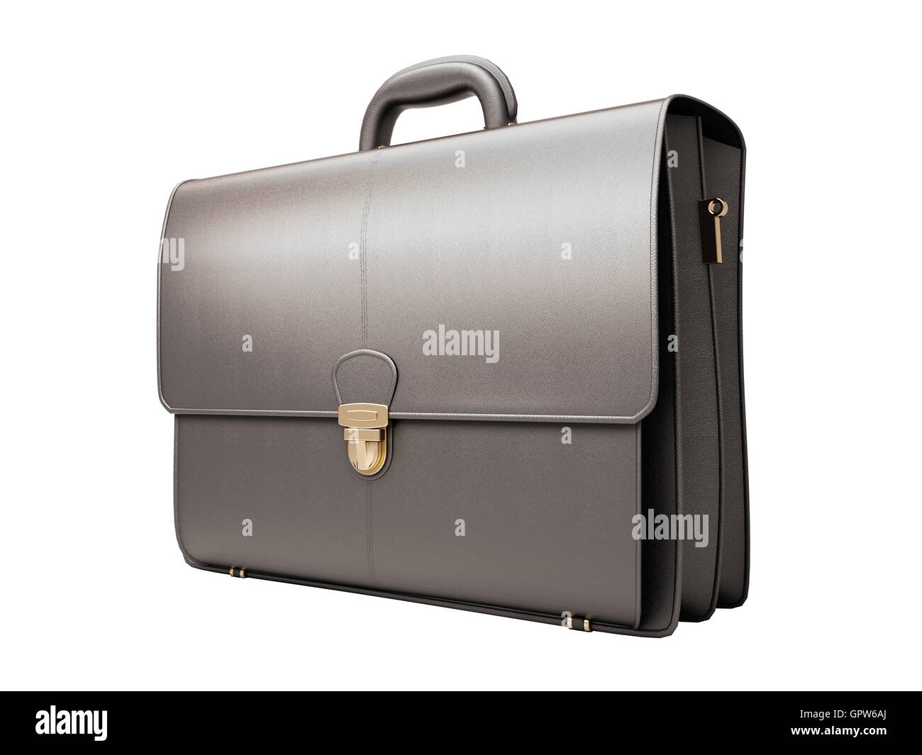 Black business briefcase isolated Stock Photo Alamy