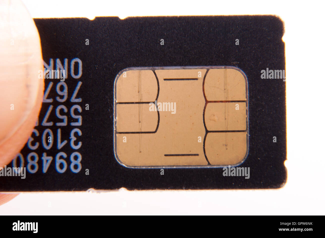 Sim card Stock Photo