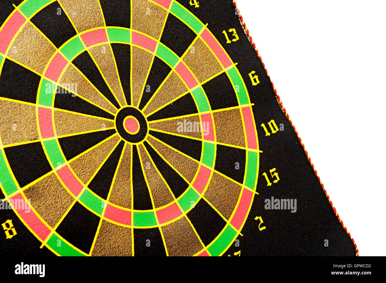 dartboard isolated over white background Stock Photo