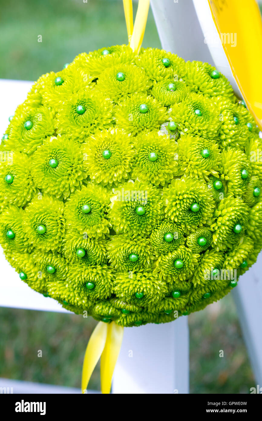 Green Flower Balls Stock Photo Alamy
