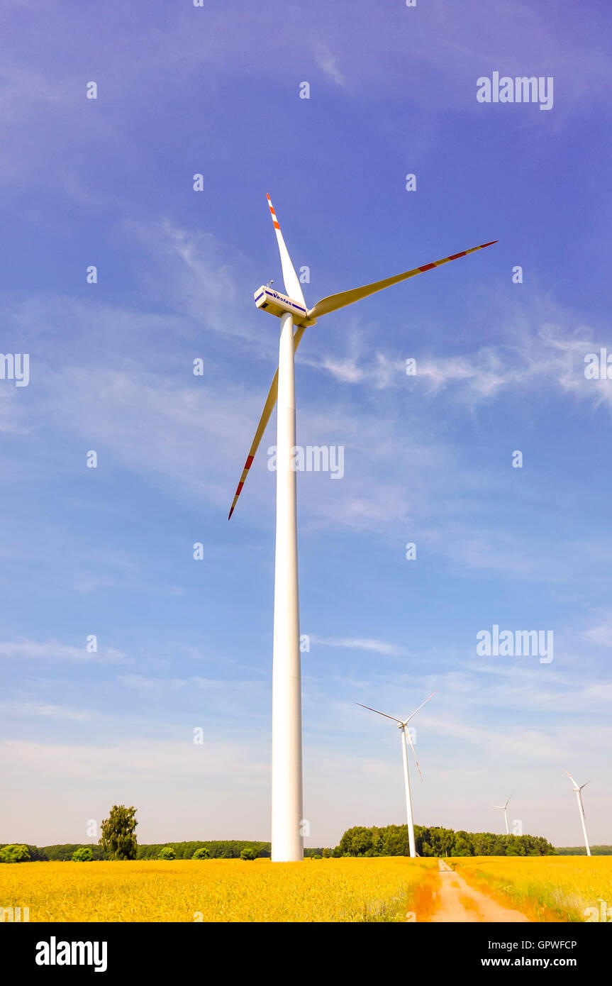 Amazing sunset sky wind mill hi-res stock photography and images - Alamy