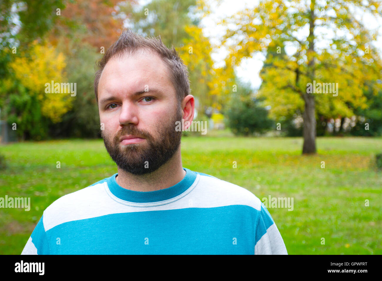 Bearded Man Portrait Stock Photo Alamy