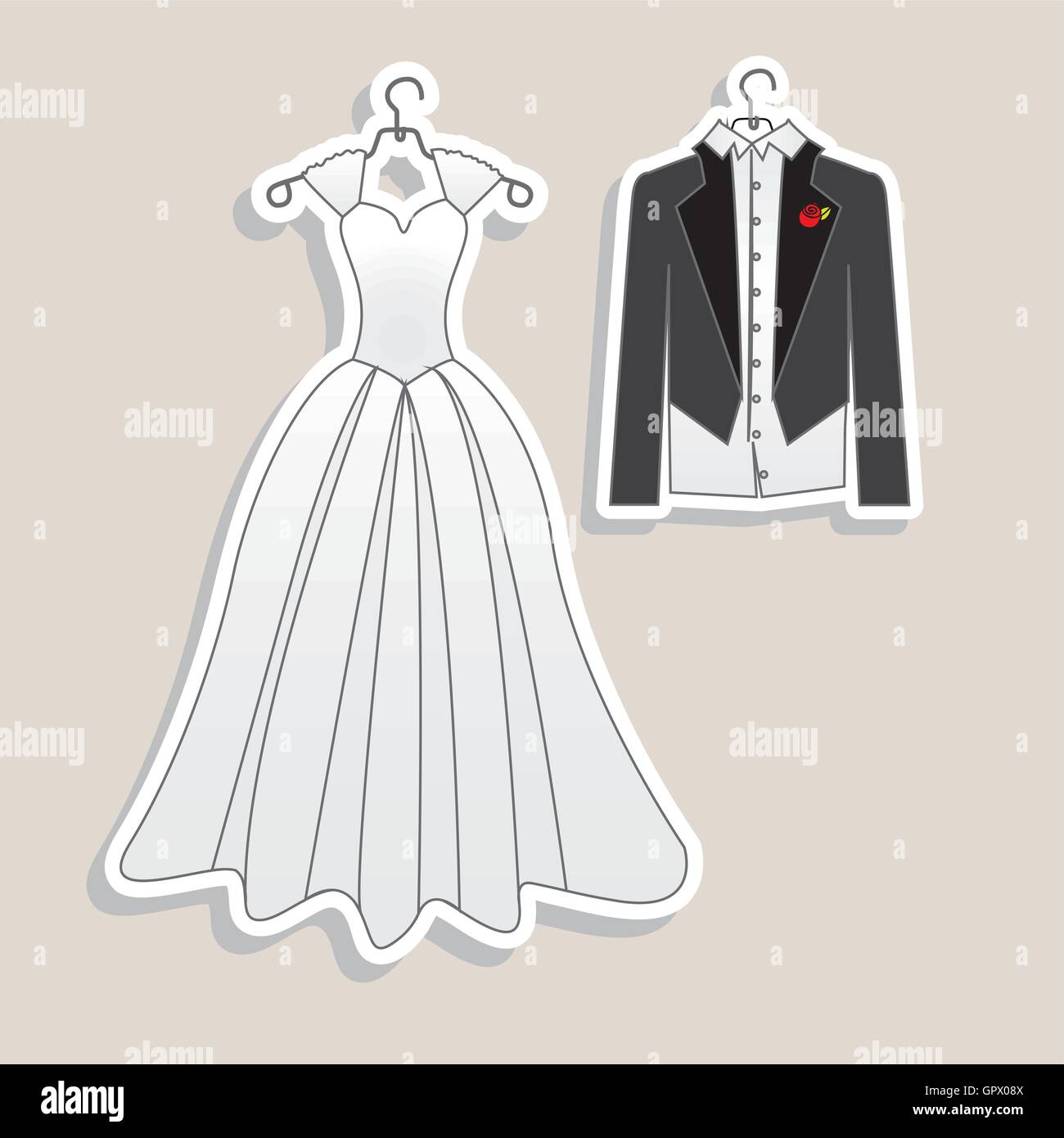 Wedding priest bride and groom Stock Vector Images - Alamy
