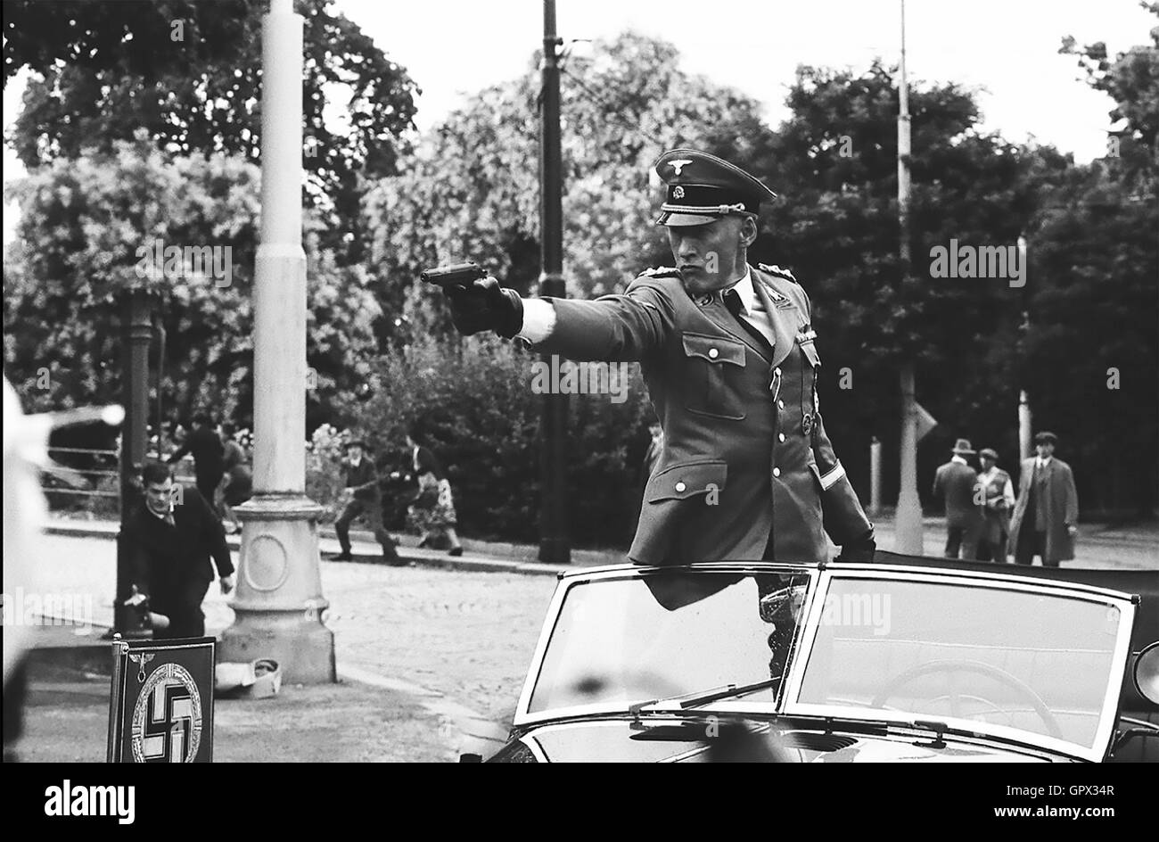 ANTHROPOID 2016 LD Entertainment film with Detlef Bothe as Reinhard Heydrich Stock Photo
