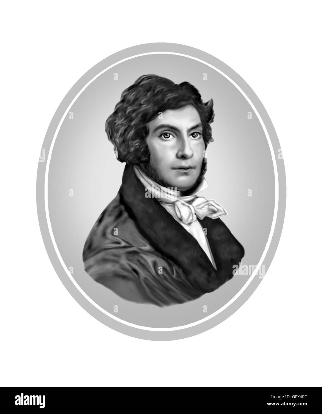 Jean Francois Champollion, 1790-1832, Scholar Stock Photo