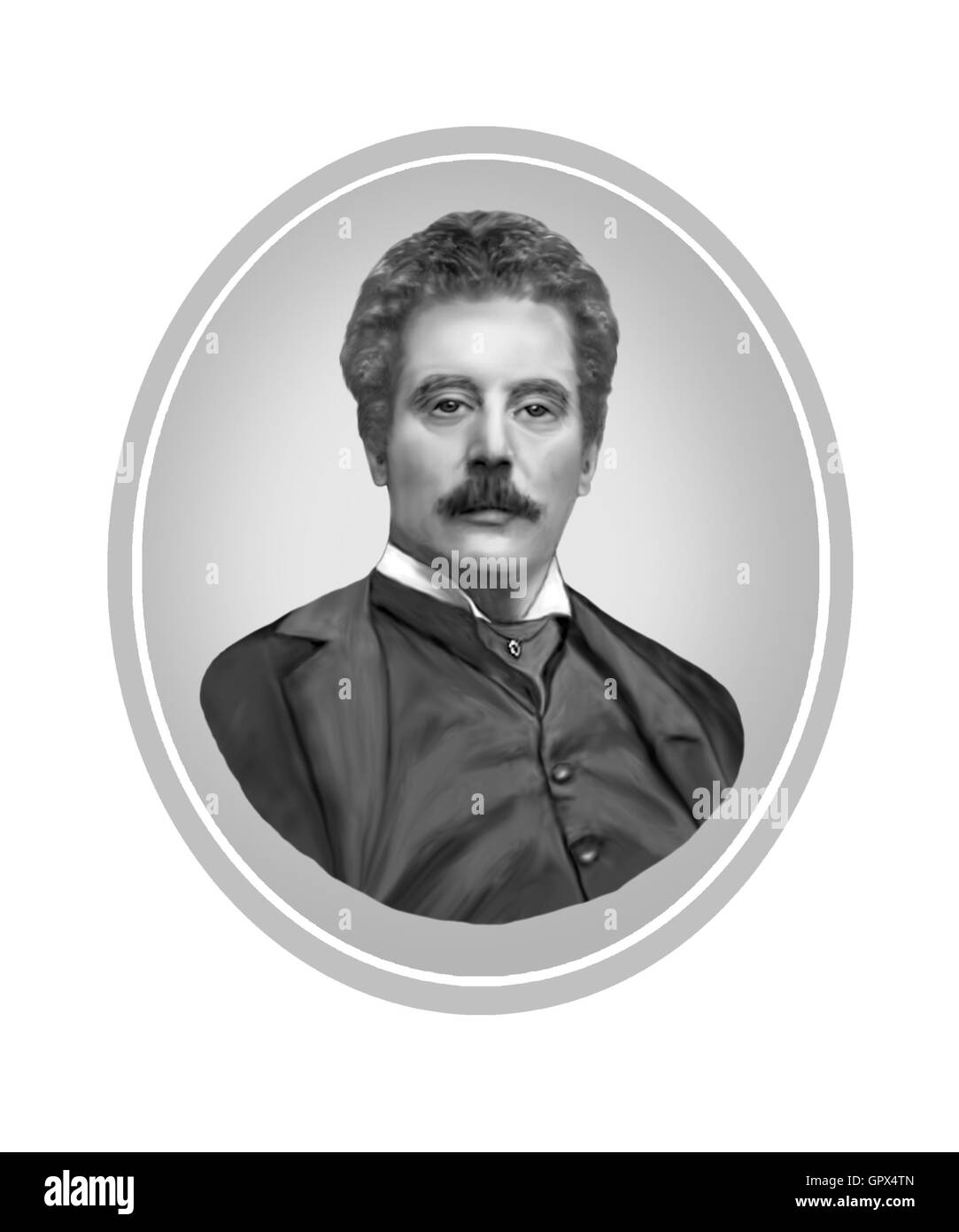 Giacomo Puccini, 1858-1924, Composer Stock Photo