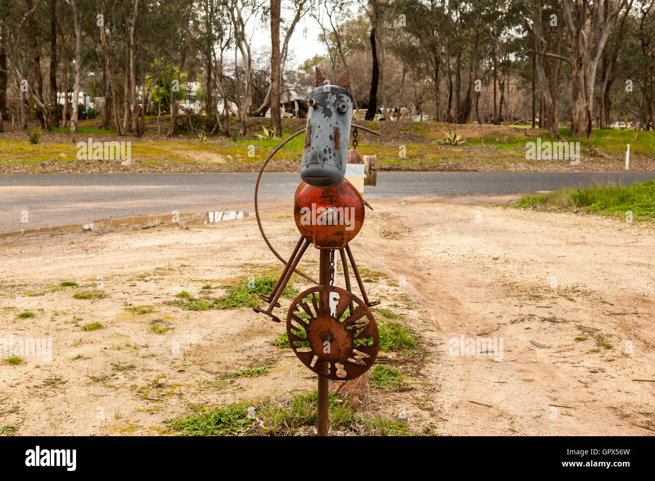 handcrafted novelty letter box Stock Photo Alamy