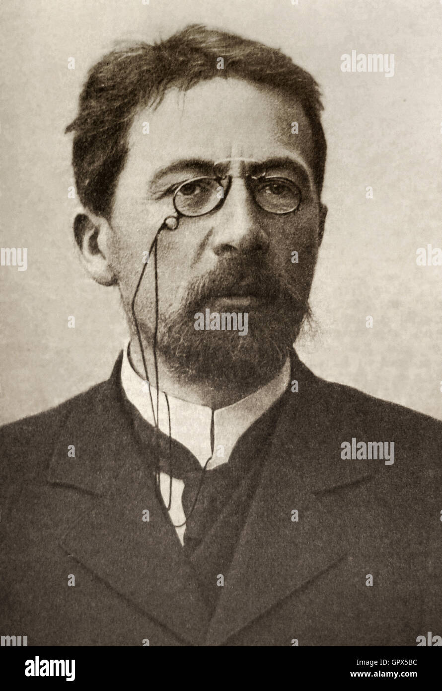 Anton Chekhov 1903 Photographic portrait Stock Photo