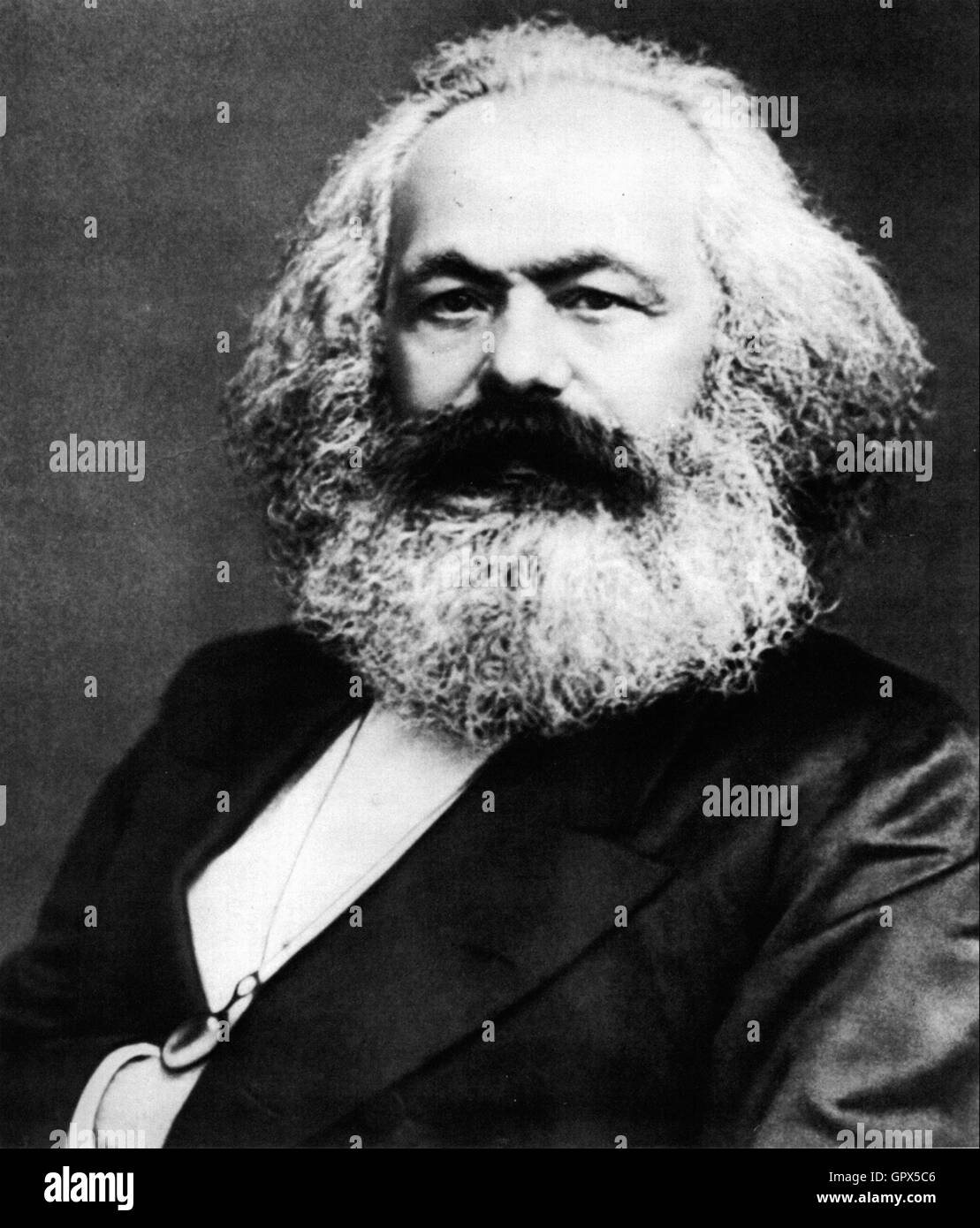 Karl Marx Photographic portrait Stock Photo