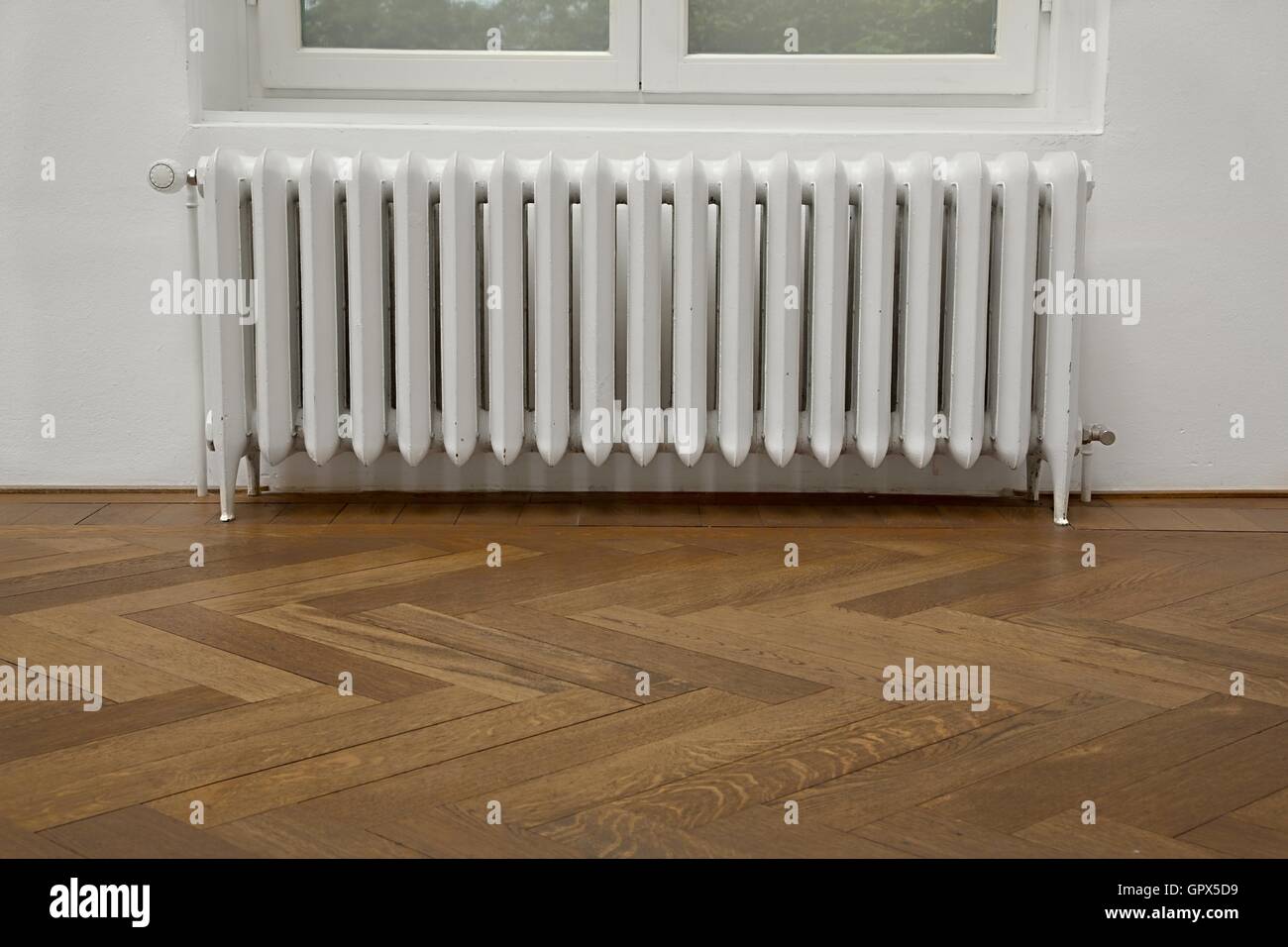 Old Heating Radiator Stock Photo Alamy