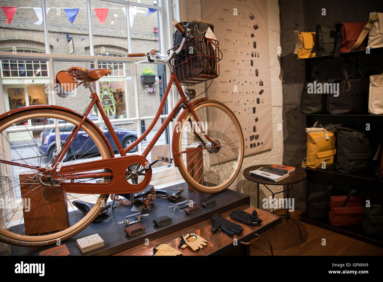 B1866 Saddle Store / Bike Shop in Covent Garden , London UK Stock Photo