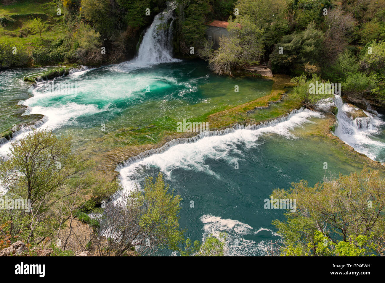 Krka Waterfalls, Croatia Stock Photo