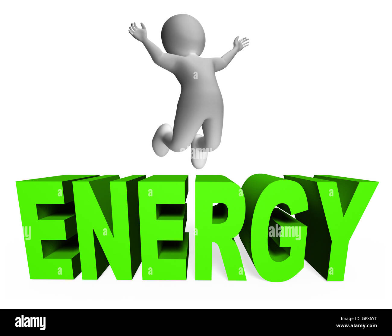 Energy Character Meaning Powered Characters And Energetic 3d Rendering