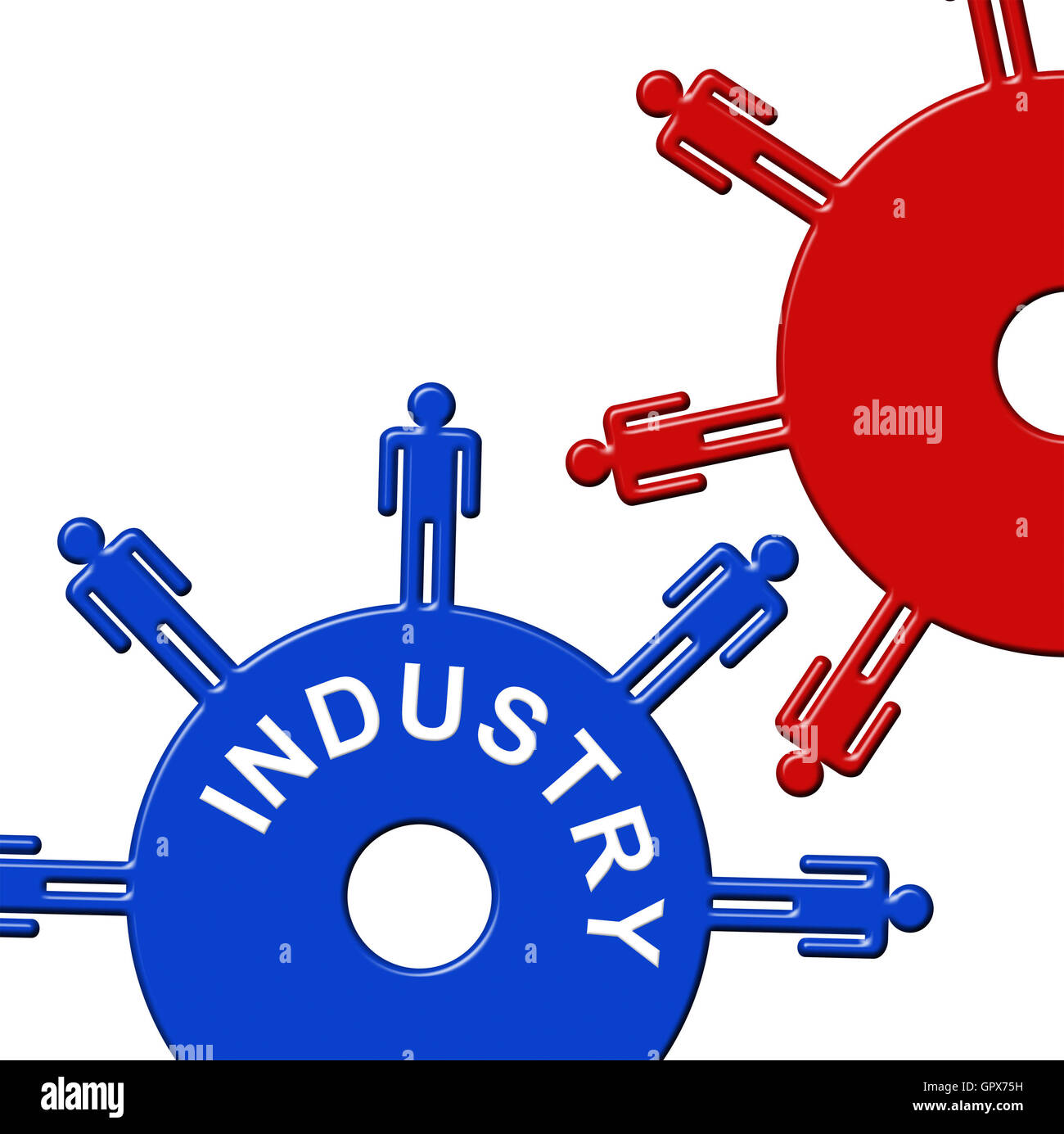 Industry Cogs Showing Gear Wheel And Collaboration Stock Photo Alamy