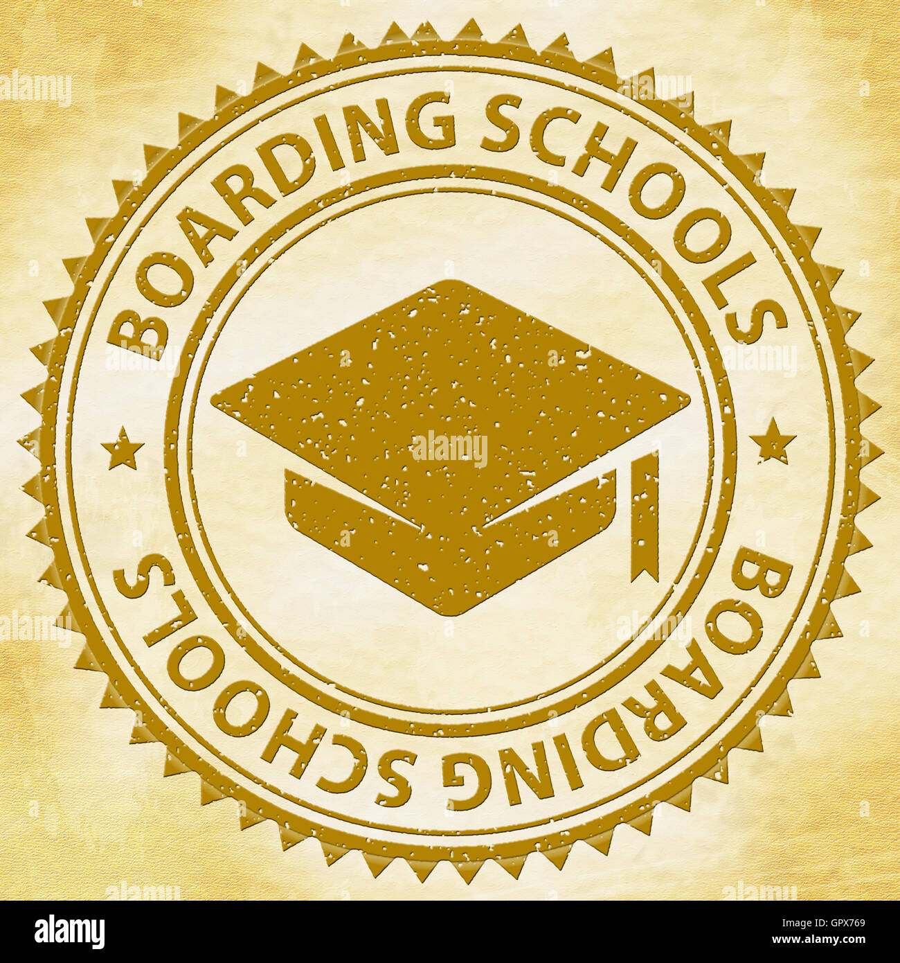 Boarding Schools Meaning Educated University And Schooling Stock Photo