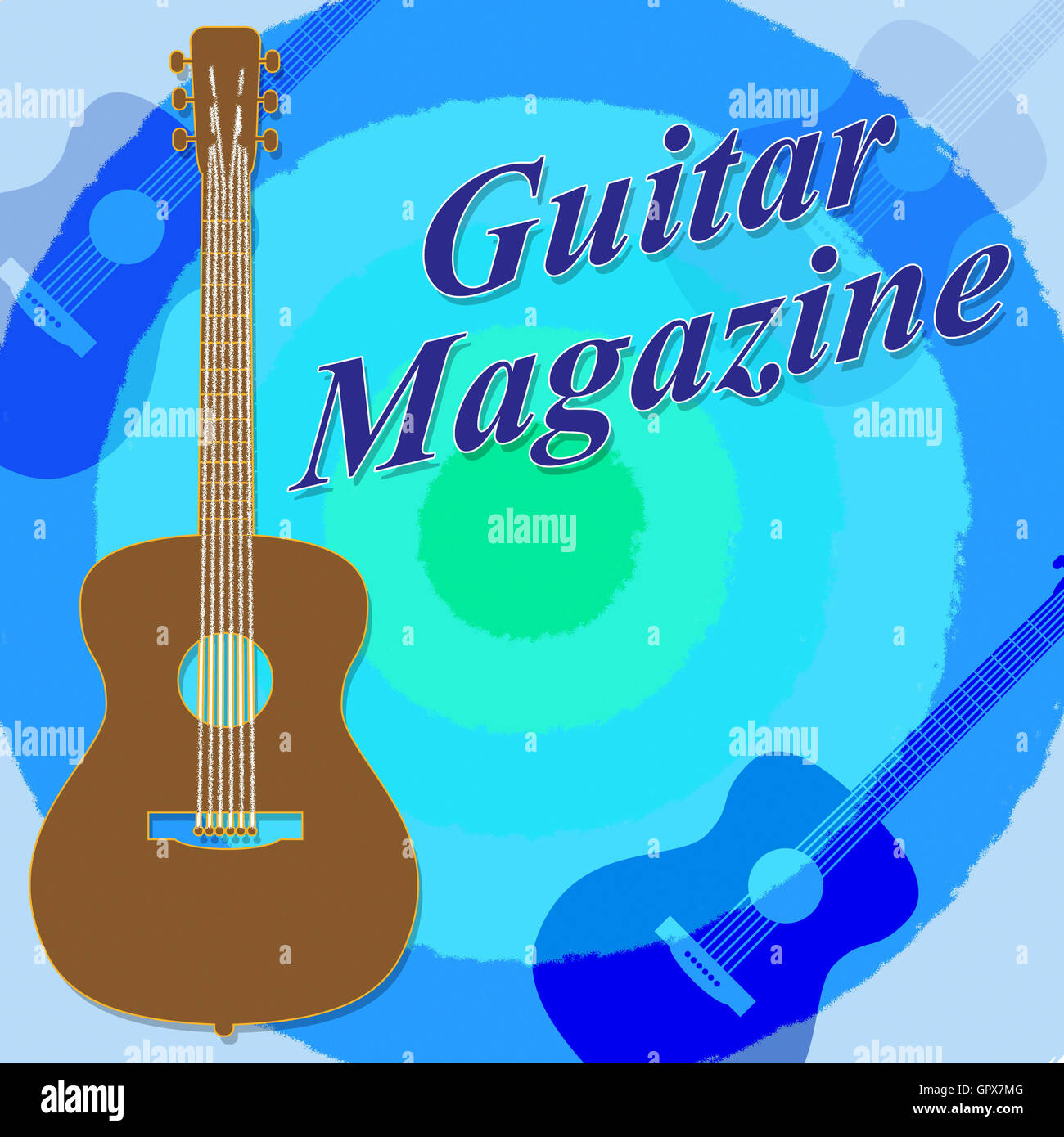 Guitar Magazine Meaning Media Guitars And Guitarist Stock Photo Alamy