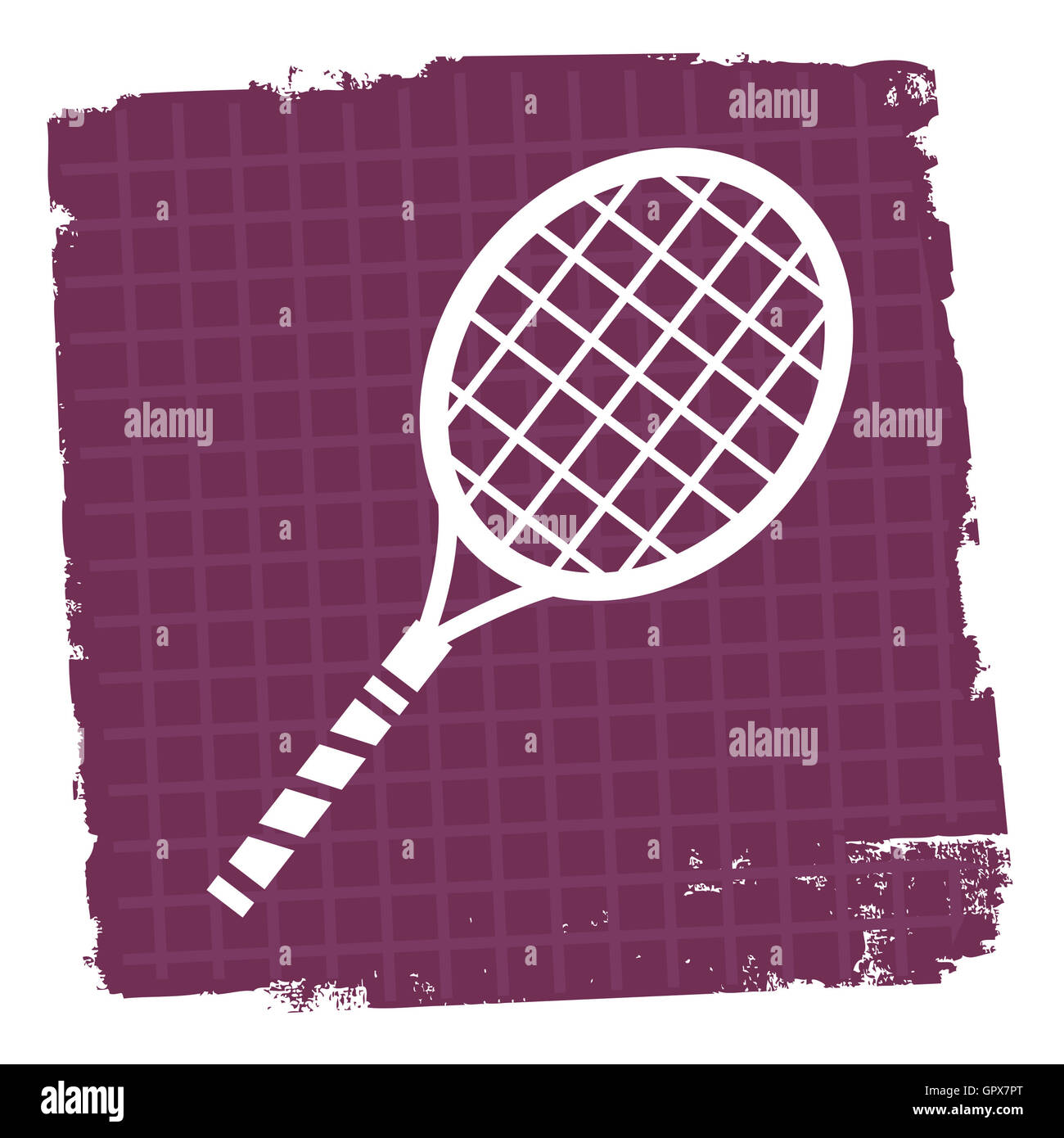 Tennis Icon Meaning Racquet Sport And Practice Stock Photo Alamy