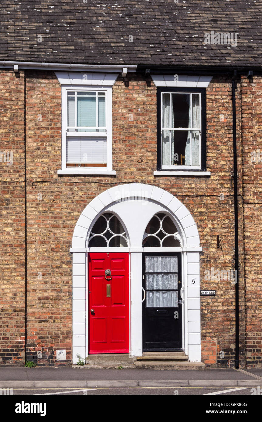 terraced houses, Louth, Lincolnshire, England Stock Photo Alamy