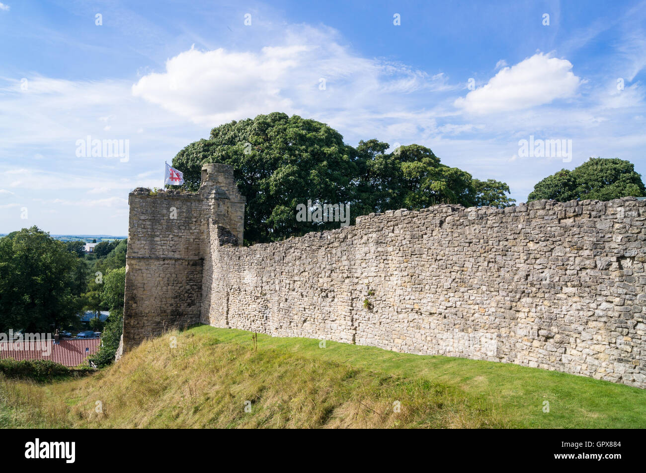 Pickering castle, Pickering, East Riding, Yorkshire, England Stock Photo