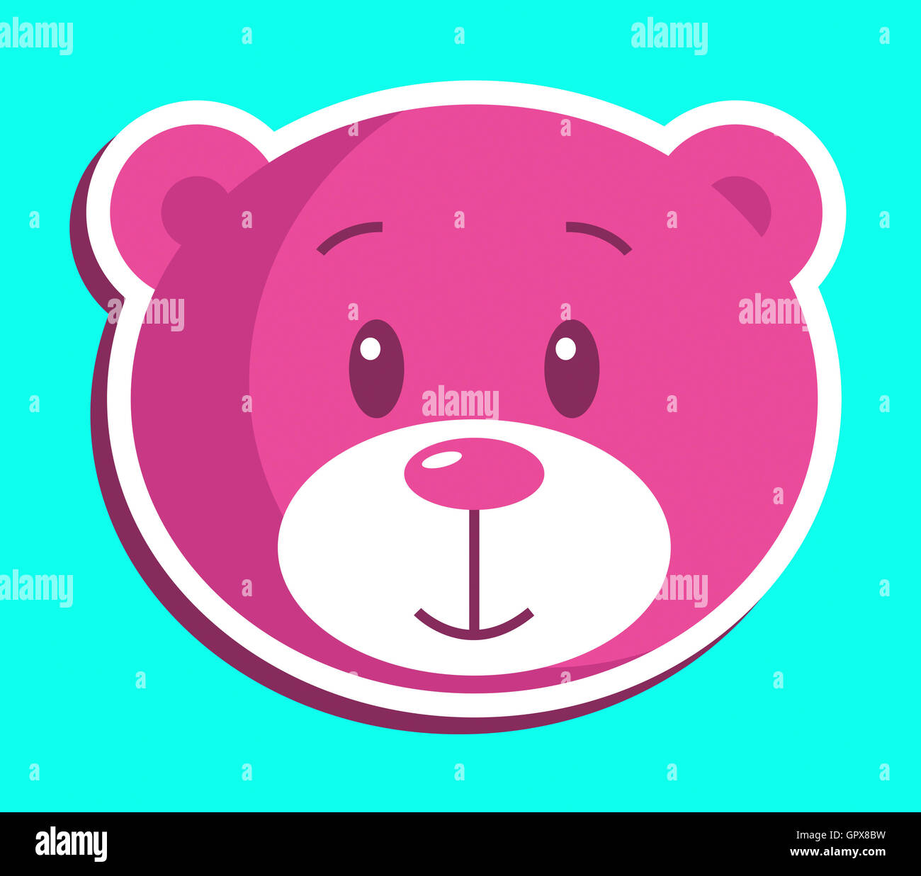 Teddy Bear Icon Showing Symbol Symbols And Soft Stock Photo