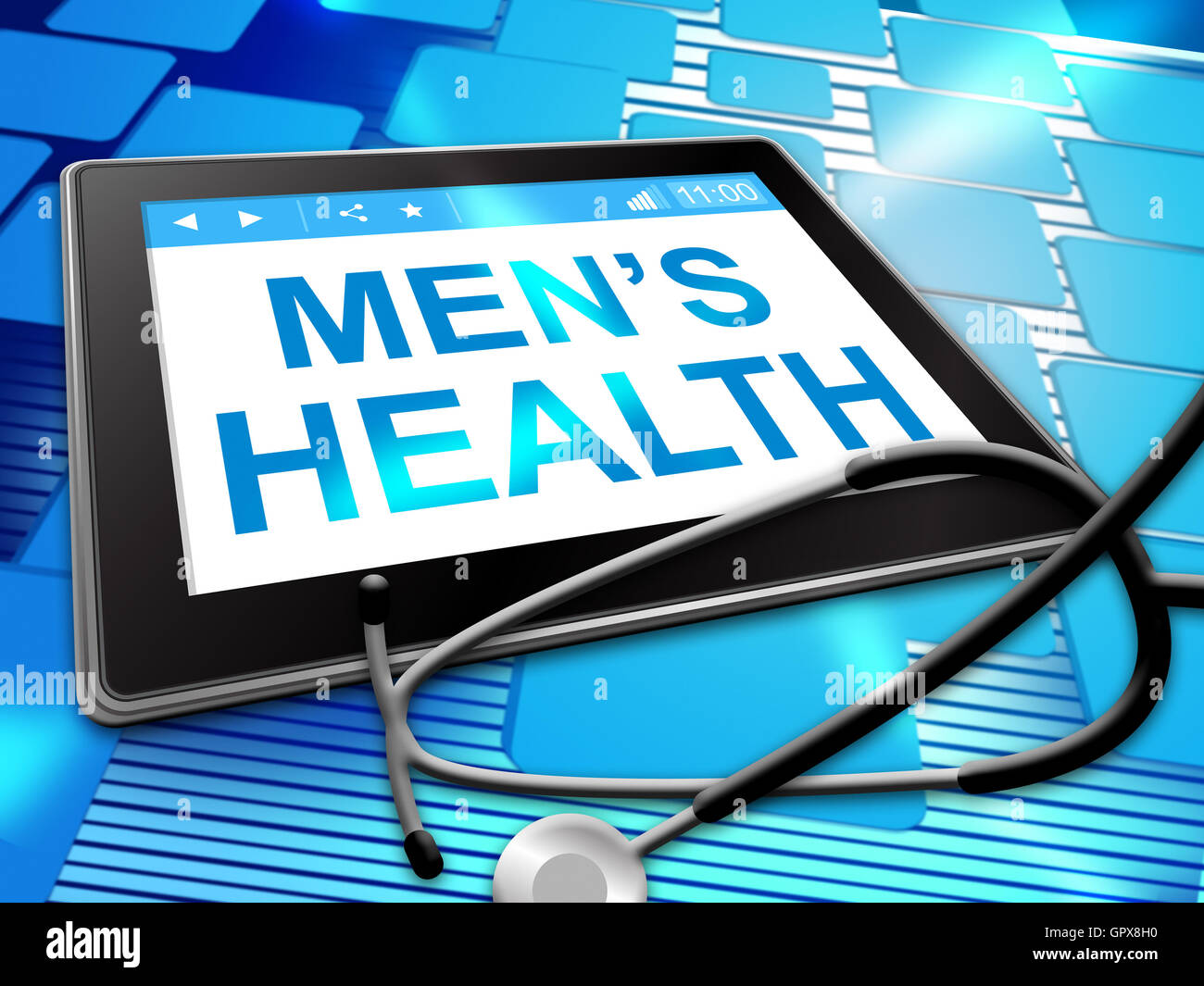 Mens Health Meaning Preventive Medicine And Man's Stock Photo Alamy