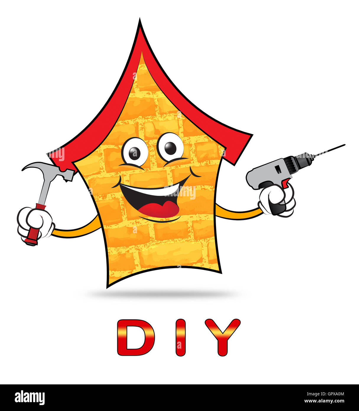 Diy House Showing Do It Yourself And Real Estate Stock Photo Alamy