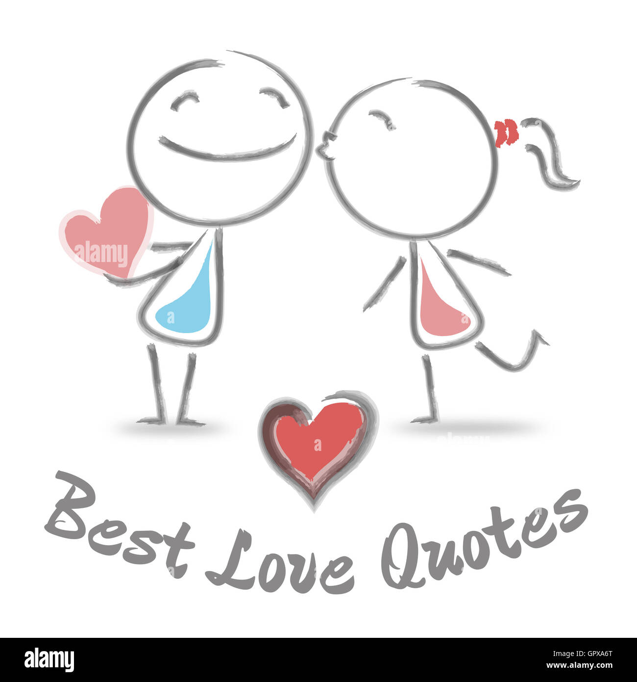 Best Love Quotes Indicating Good Inspirational And Extracts Stock Photo