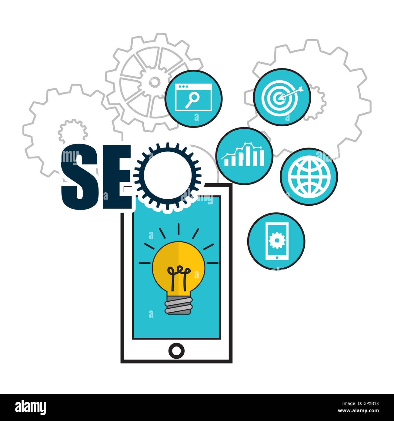 seo technology design Stock Vector Image & Art - Alamy