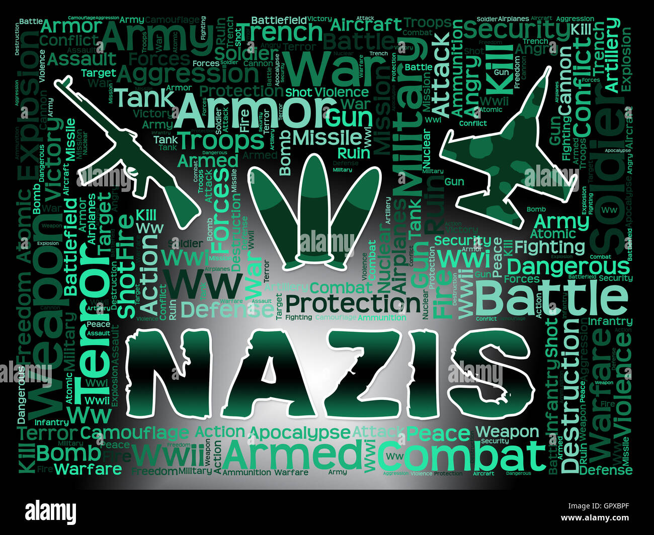 Nazis Words Meaning Far Right And Fighting Stock Photo Alamy