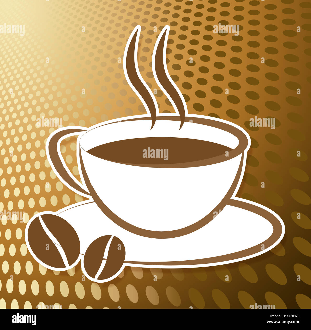 Coffee Cup Icon Meaning Symbol Cafe And Beverage Stock Photo Alamy