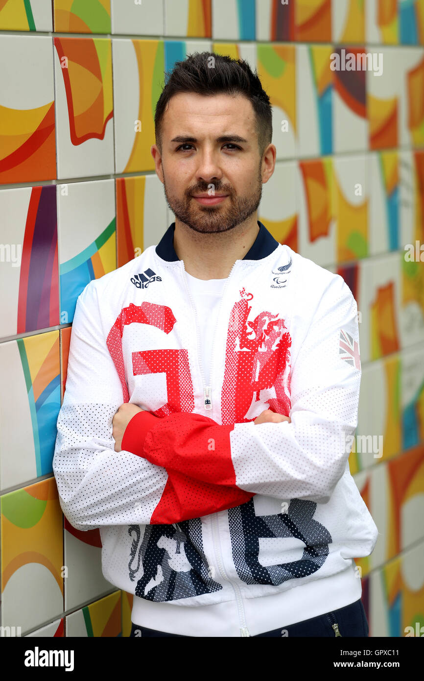 Paralympics GB Table tennis player Will Bayley poses for a photograph