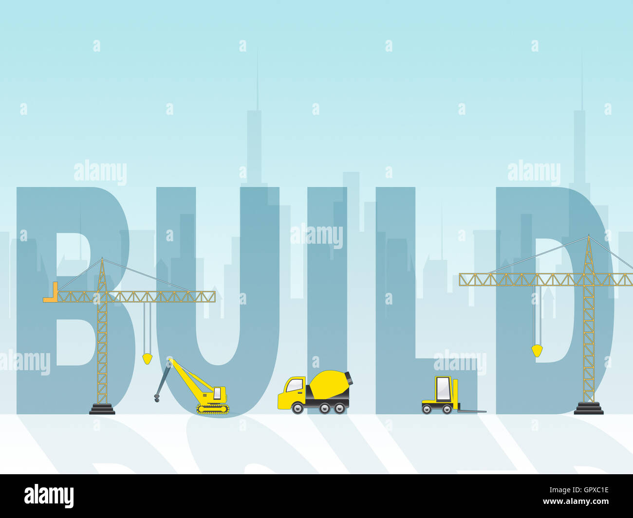 Build Property Showing Offices Real-Estate And Apartment Stock Photo ...