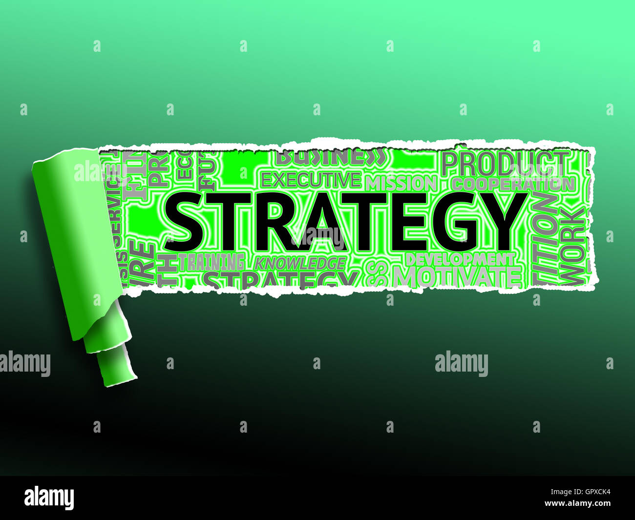 Strategy Word Meaning Strategic Planning And Strategies Stock Photo
