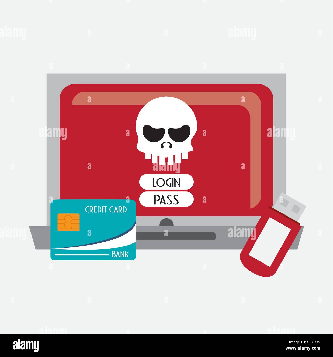 laptop computer system security design Stock Vector Image & Art - Alamy