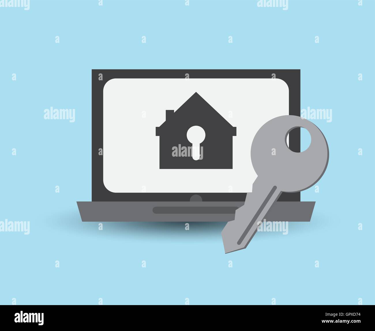 laptop computer system security design Stock Vector Image & Art - Alamy