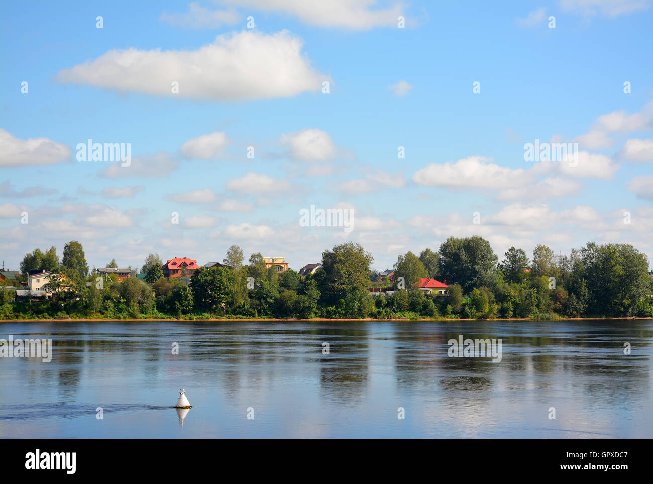On the opposite Bank of the river Stock Photo - Alamy