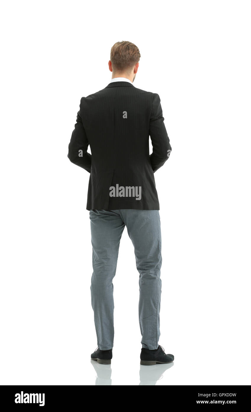 Man standing from behind Cut Out Stock Images & Pictures Alamy
