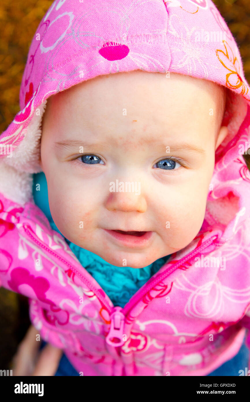 Infant Girl Portrait Stock Photo - Alamy