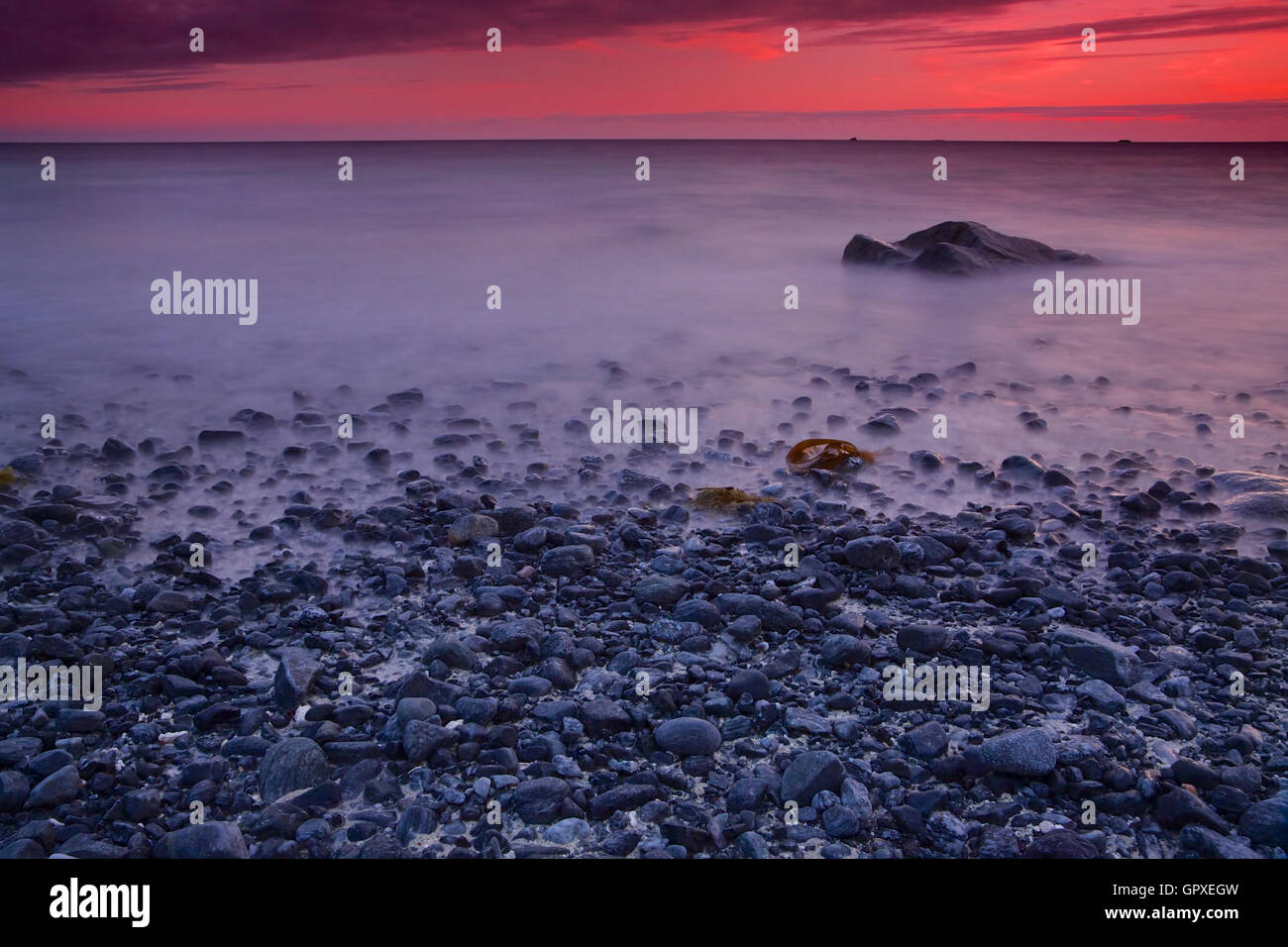 Red skies Stock Photo