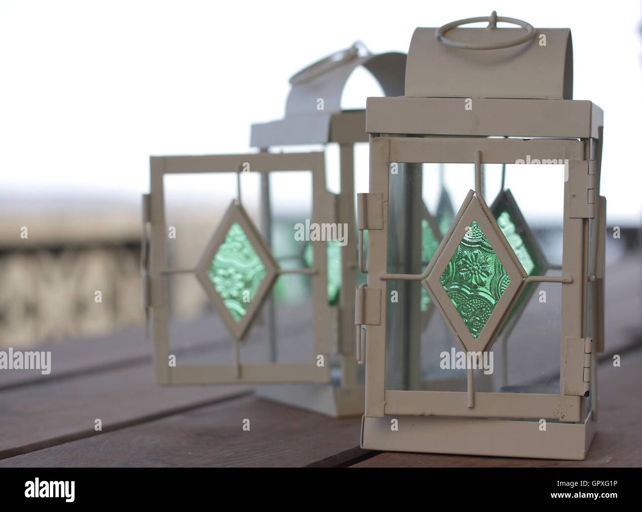 Colored glass lanterns hi-res stock photography and images - Alamy