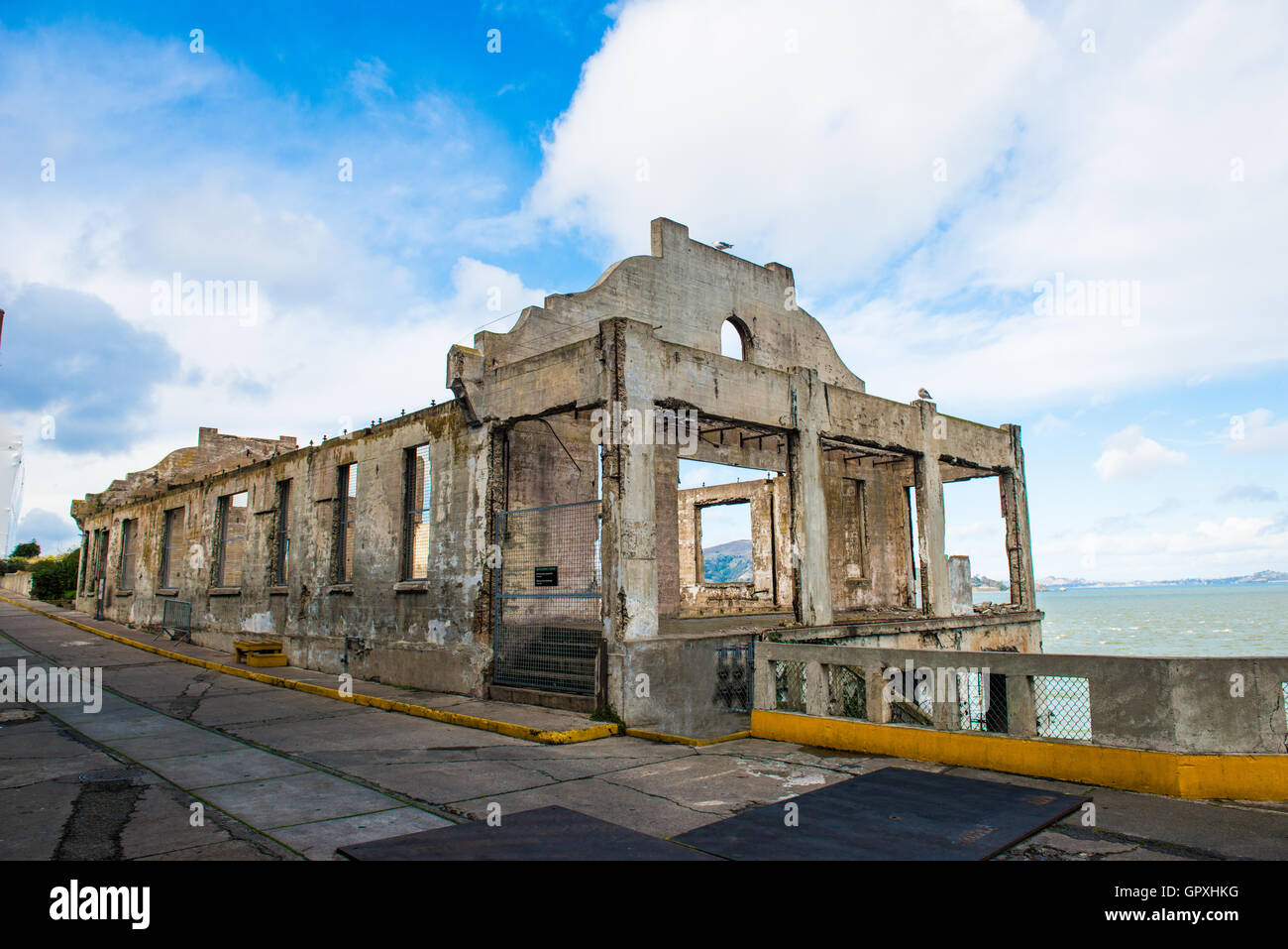 Alcatraz Island in San Francisco, USA. Stock Photo