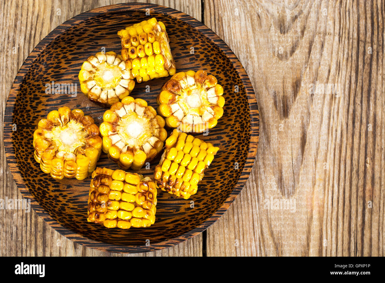 Roasted Corn Grill Stock Photo Alamy