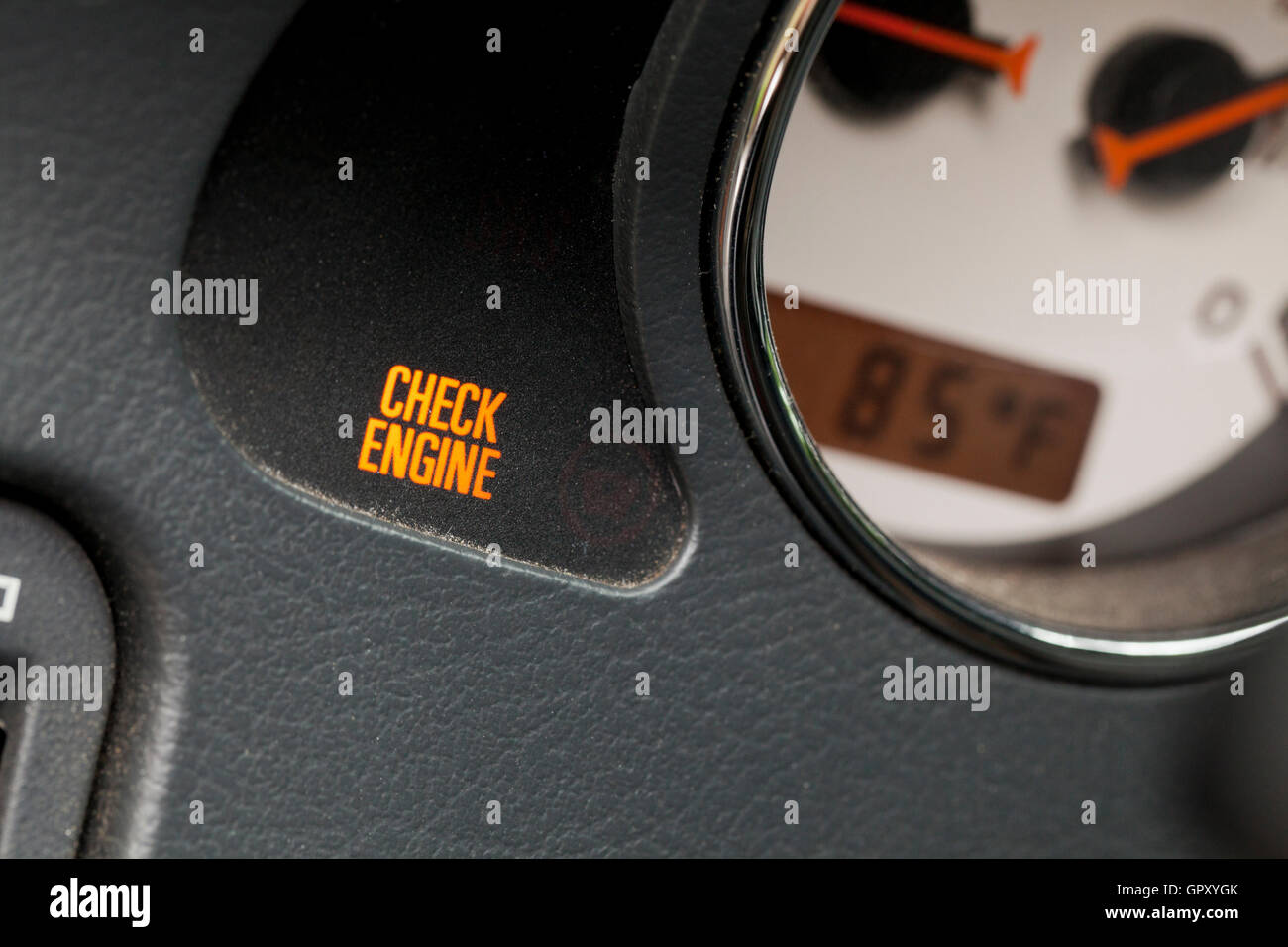 Check engine light - USA Stock Photo