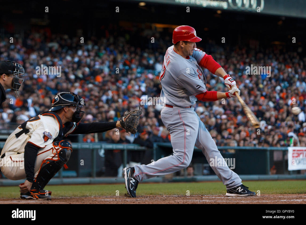 Scott Rolan Cincinnati Reds June 12, 2011; San Francisco, CA, USA; Cincinnati Reds third baseman ...