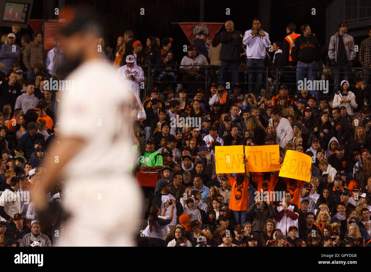 San francisco giants fans hold hi-res stock photography and images - Alamy