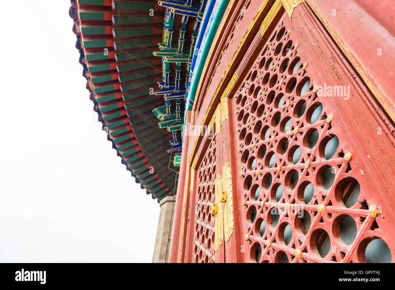 Imperial Vault of Heaven, Temple of Heaven complex, an Imperial Sacrificial Altar in Beijing. UNESCO World Heritage Stock Photo