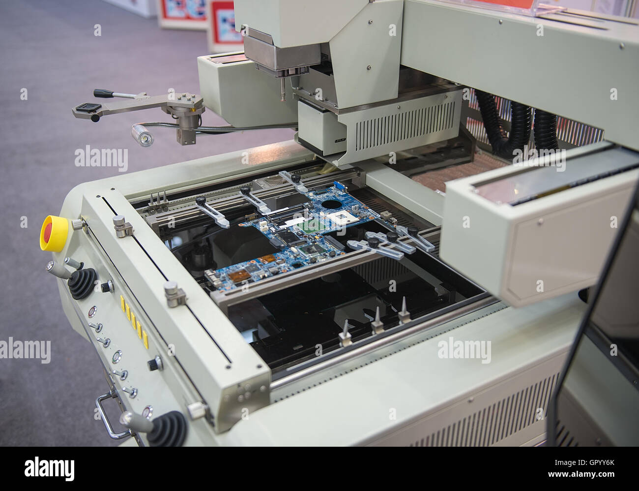 Mataking Hand Machine robotic hand machine tool at industrial manufacture factory Stock Photo ...