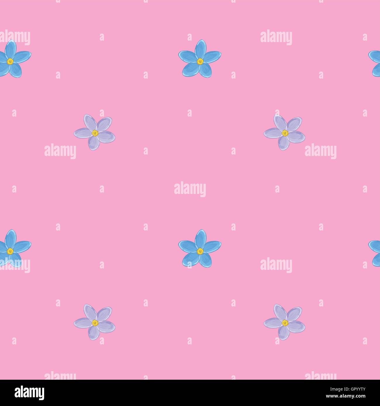 Seamless forget-me-not pattern Stock Vector Image & Art - Alamy